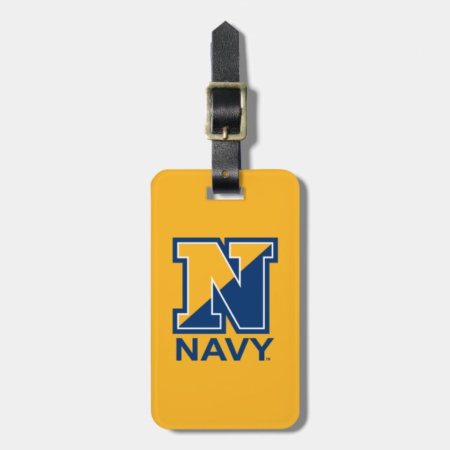 U.S. Navy | Navy Initial N Luggage Tag (Front Vertical)