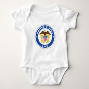 U.S. Navy   Officer Crest Baby Bodysuit