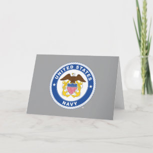 U.S. Navy Officer Crest Card