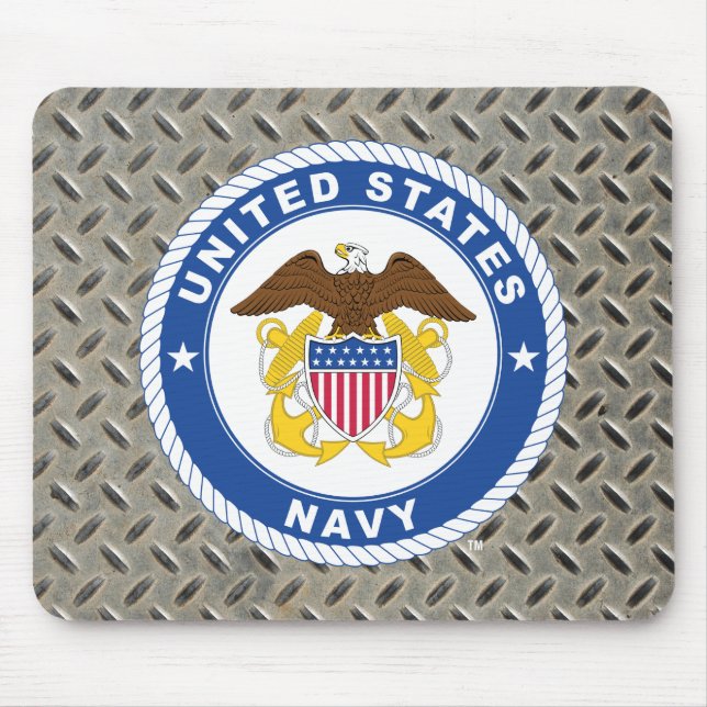 U.S. Navy | Officer Crest Mouse Pad (Front)