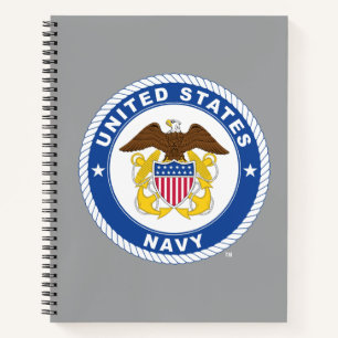 U.S. Navy Officer Crest Notebook