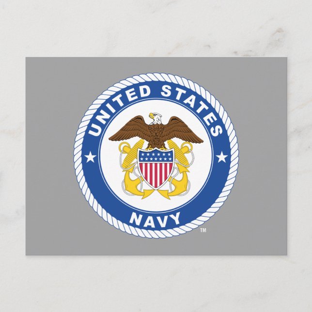 U.S. Navy | Officer Crest Postcard (Front)