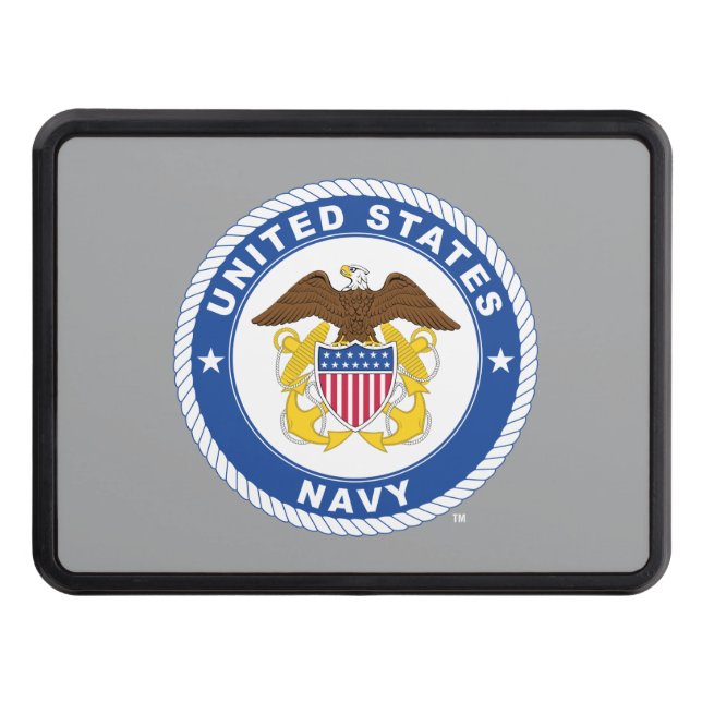 U.S. Navy | Officer Crest Trailer Hitch Cover (Front)