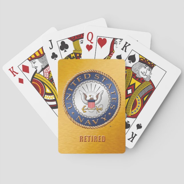U.S. Navy Retired Classic Playing Cards (Back)
