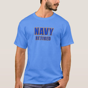 U.S. Navy Retired Men's Basic Dark T-Shirt