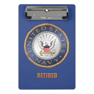 U.S. Navy Retired Mini Clipboard