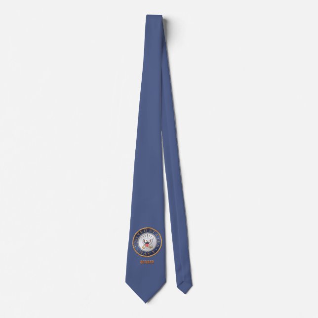 U.S. Navy Retired Neck Tie (Front)