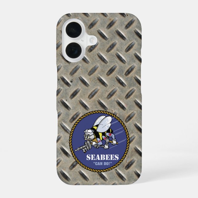 U.S. Navy | Seabees iPhone 16 Case (Back)