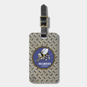 U.S. Navy   Seabees Luggage Tag