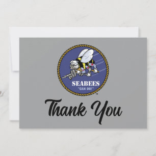 U.S. Navy   Seabees Thank You Card