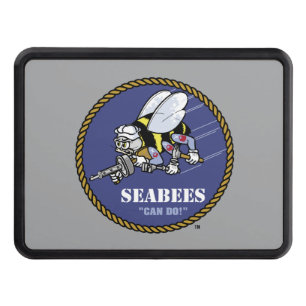 U.S. Navy   Seabees Trailer Hitch Cover