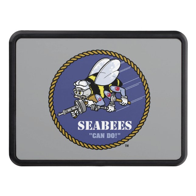 U.S. Navy | Seabees Trailer Hitch Cover (Front)