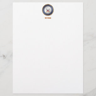 U.S. Navy Veteran Letterhead