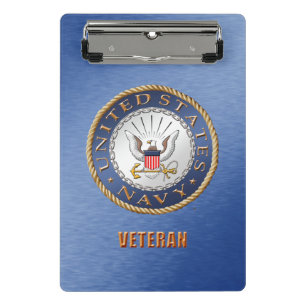 U.S. Navy Veteran Mini Clipboard