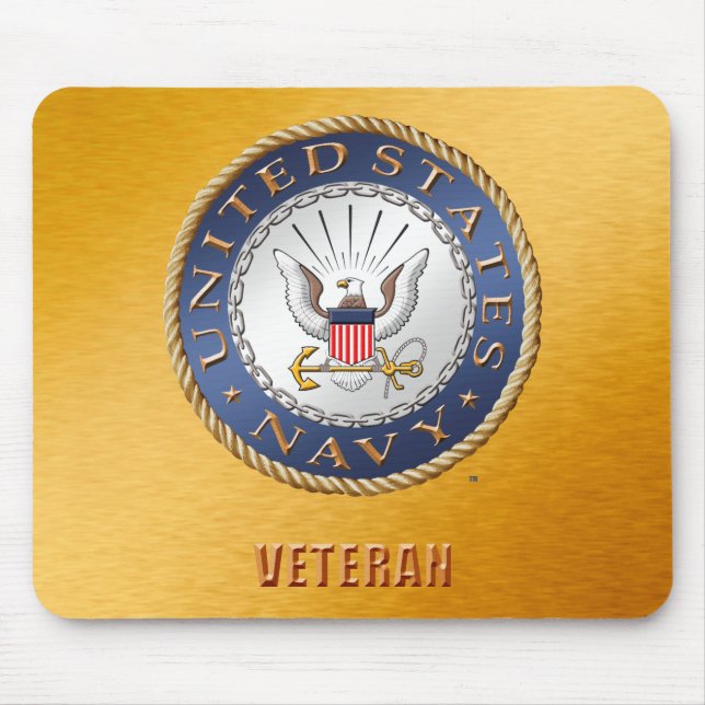 U.S. Navy Veteran Mousepad (Front)
