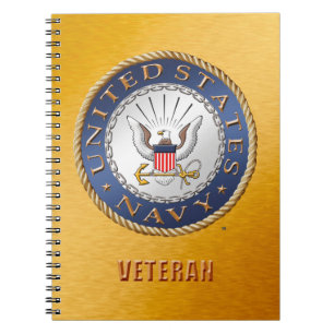 U.S. Navy Veteran Spiral Photo Notebook