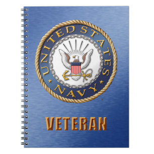 U.S. Navy Veteran Spiral Photo Notebook