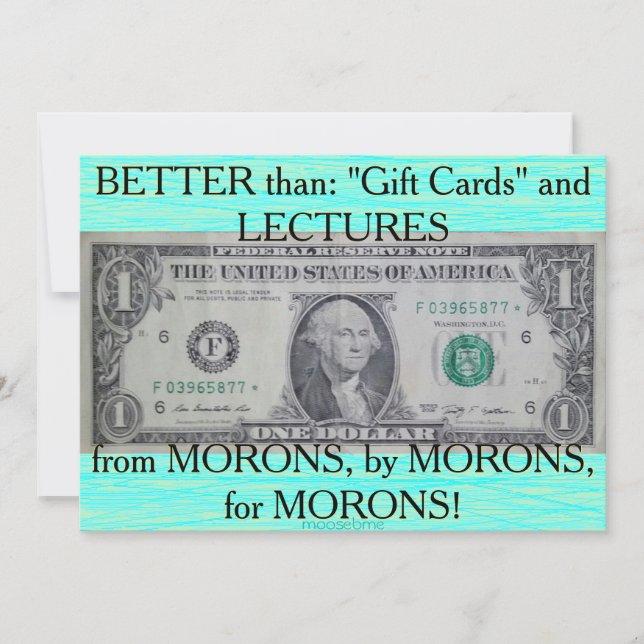 U.S. One Dollar Star Note Card (Front)