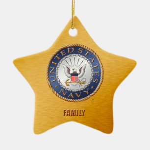 U.S. Ornement en céramique de famille de marine