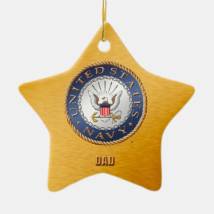 U.S. Ornement en céramique de papa de marine