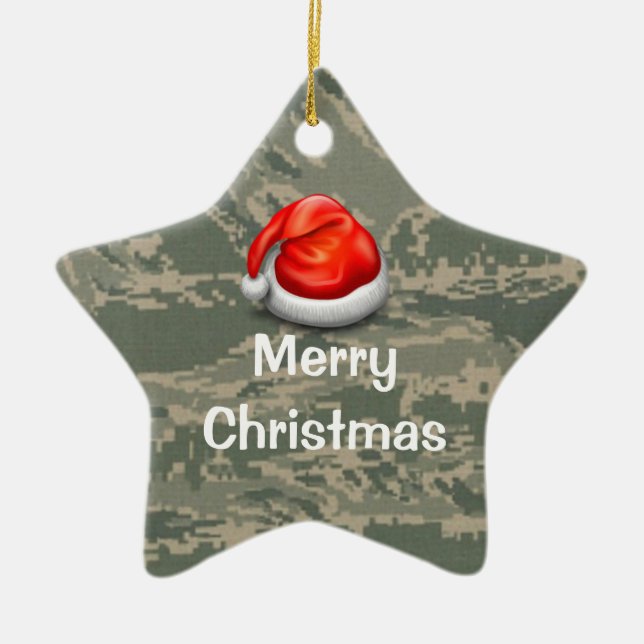 U.S. Ornement militaire de Joyeux Noël d'étoile de (Devant)