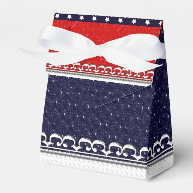 U.S. Patriotic Celebration of National Holidays Favor Box (Front Side)