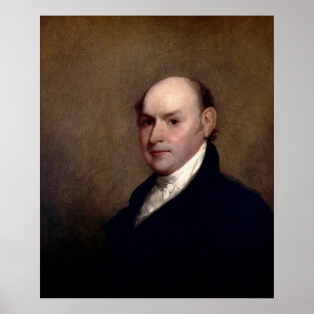 U.S. President John Quincy Adams by Gilbert Stuart Poster (Front)