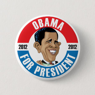 U.S. Presidents Campaign Button: #44 Obama 2 Inch Round Button