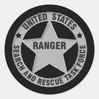 U.S. Ranger Search and Rescue Task Force Classic Round Sticker