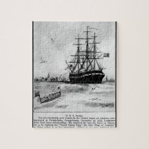 U.S.S. Alfred. The first battleship ever_War Image Jigsaw Puzzle