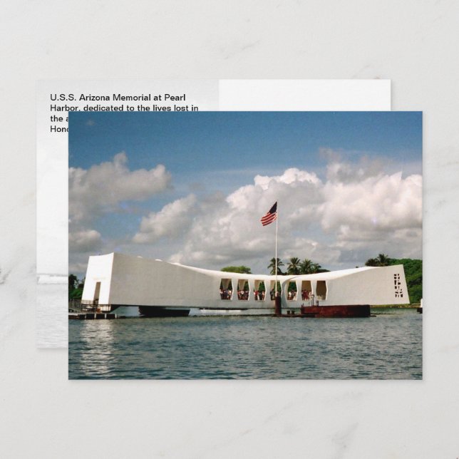 U.S.S. Arizona Memorial, Honolulu, HI -  Postcard (Front/Back)