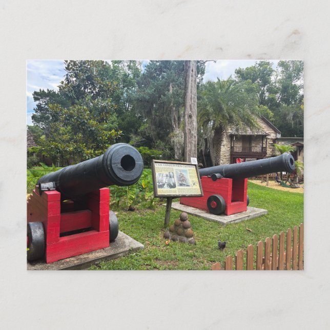 U.S.S. Constitution Cannons  Postcard (Front)