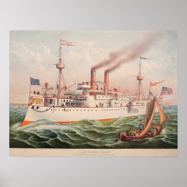 U.S.S. Maine Poster (Front)