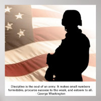 U.S. Soldier W/George washington Quote