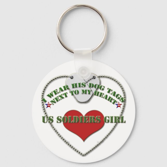 U.S Soldiers Girl Keychain (Front)