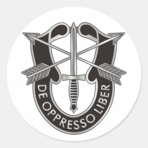 U.S. Special Forces Crest Classic Round Sticker