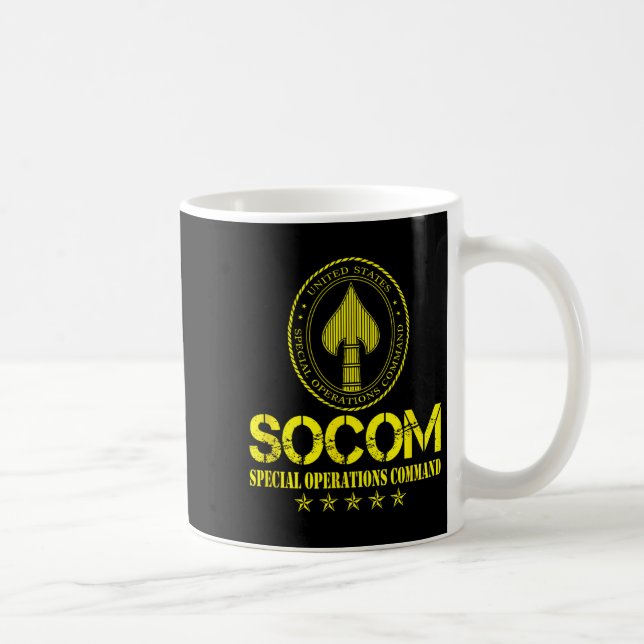 U.s Special Operations Command Socom Patriotic Vet Coffee Mug (Right)
