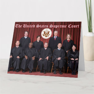 U.S. Supreme Court Justices 2021 - Seal On Back Ca Card
