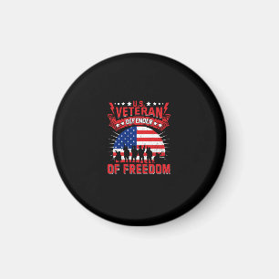 u.s. veteran defender of freedom magnet