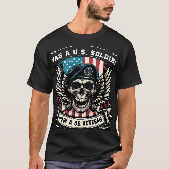 "U.S. Veteran" Patriotic T-Shirt (Front)