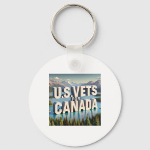 U.s. Veterans Stand With Canada Sticker  Keychain