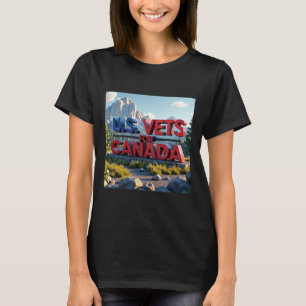 U.s. Vets For Canada Sticker T-Shirt