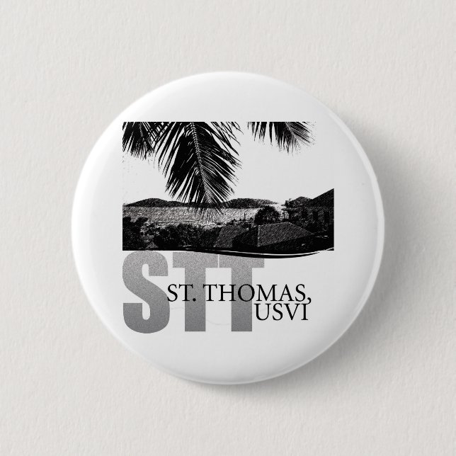 U.S. Virgin Islands 2 Inch Round Button (Front)