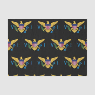 U.S. Virgin Islands Flag, Black Tissue Paper