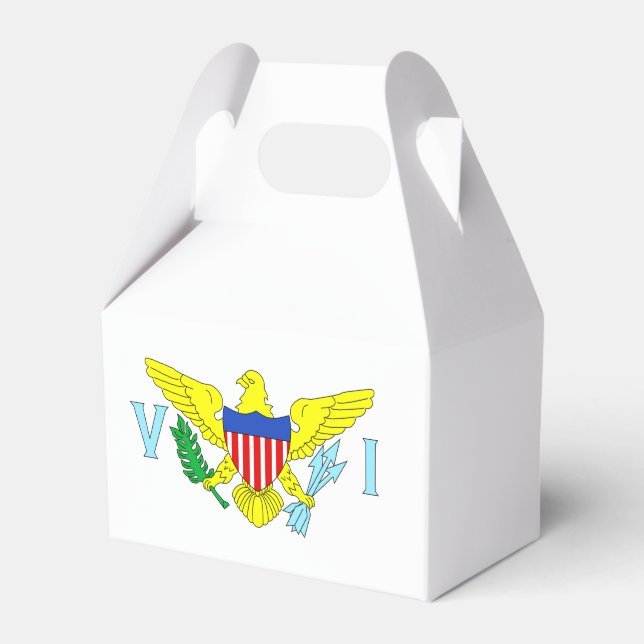 U.S. Virgin Islands Flag Favor Box (Front Side)