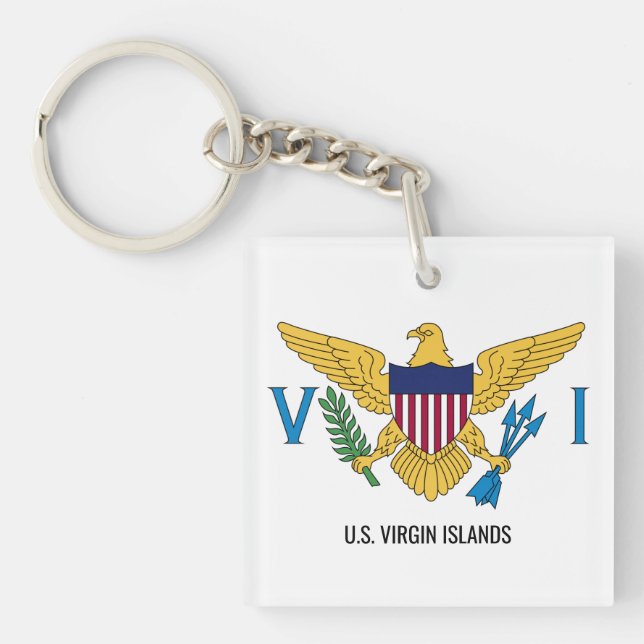 U.S. Virgin Islands Flag Keychain (Front)