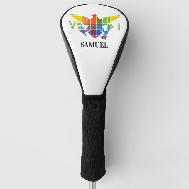 U.S. Virgin Islands Flag, Madras Golf Head Cover (Front)