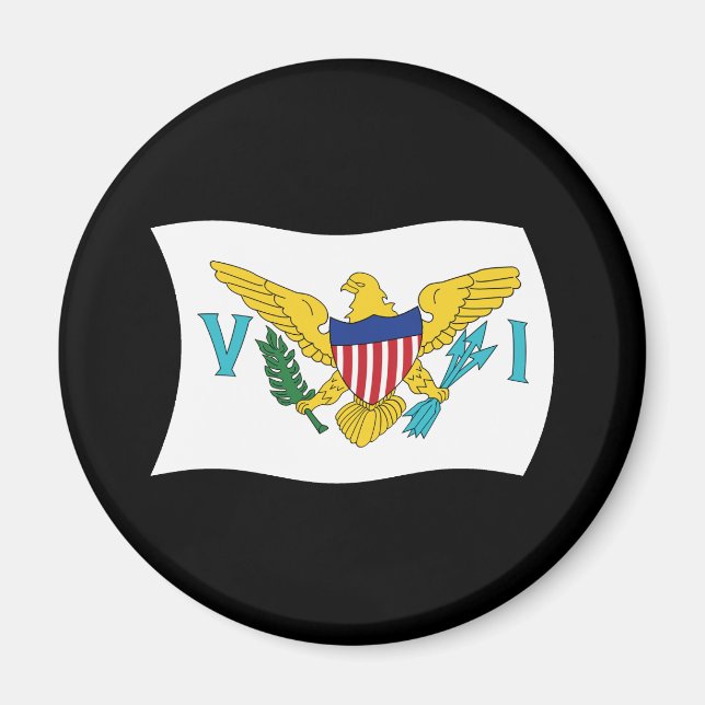 U.S. Virgin Islands Flag Magnet (Front)