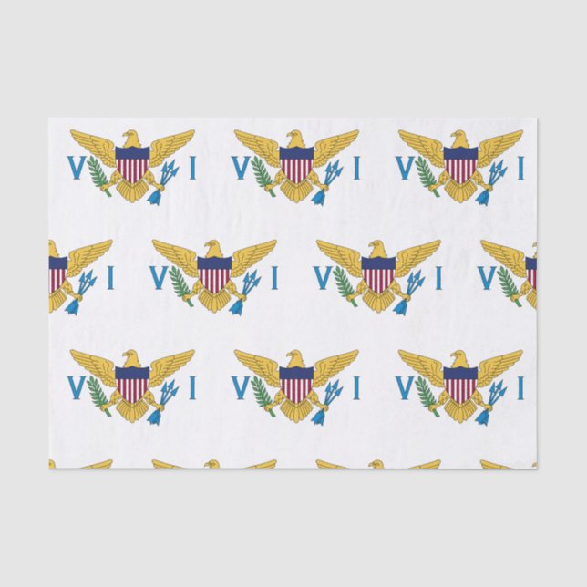 U.S. Virgin Islands Flag Tissue Paper (Front)