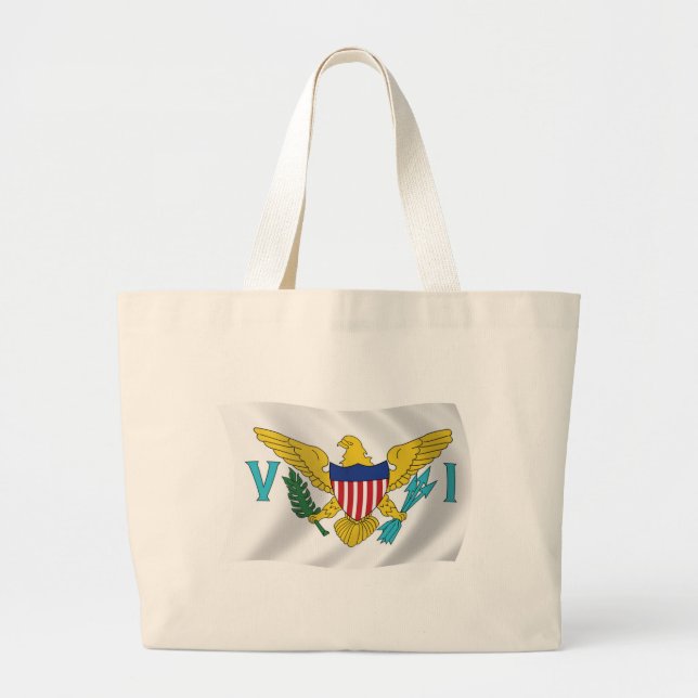 U.S. Virgin Islands Flag Tote Bag (Front)